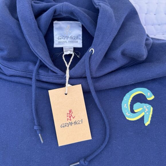 GRAMICCI Swirl Hoodie Size: ASIA:2XL USA:XL Navy Men NWT - Picture 4 of 9